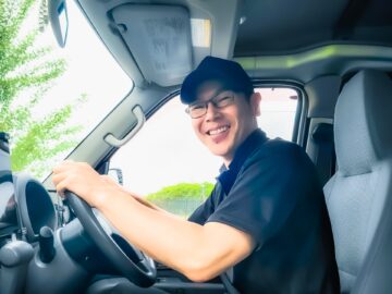 笑顔のドライバー