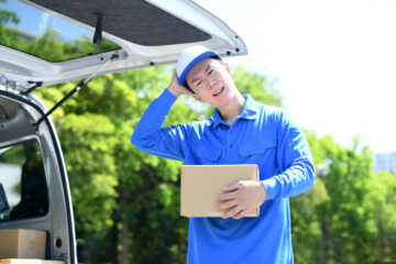 困る配送スタッフ